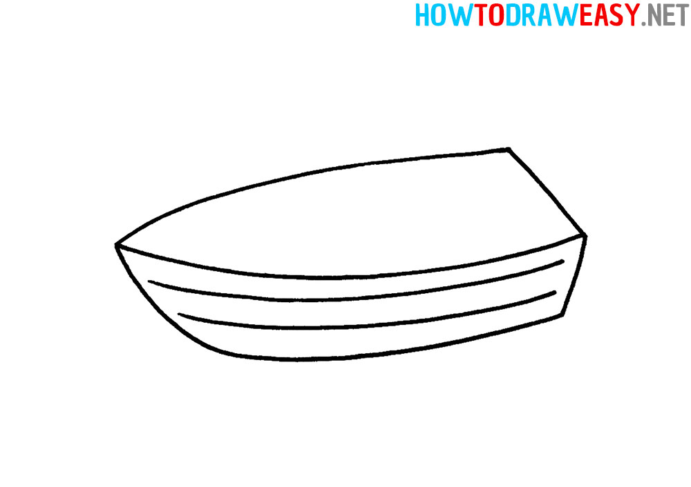 How to Draw a Fishing Boat Easy