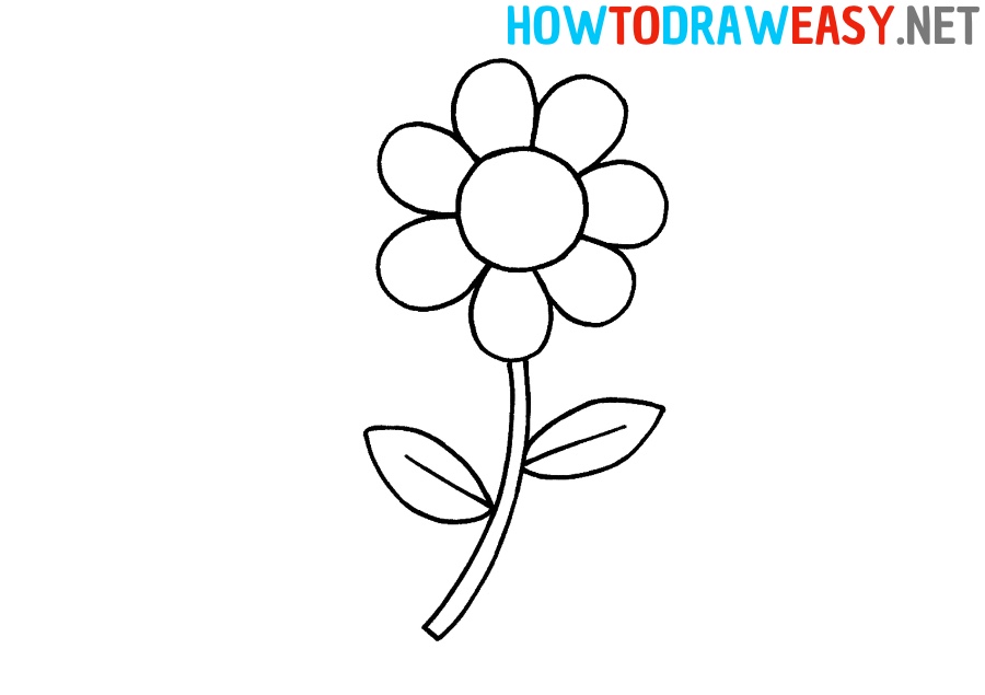 How to Draw a Flower Easy
