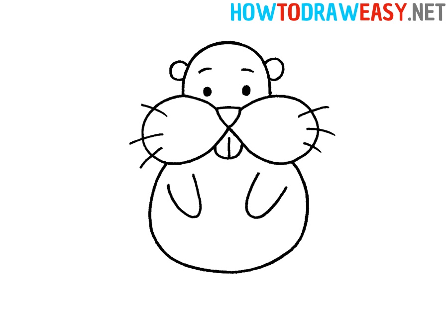 How to Draw a Hamster Easy