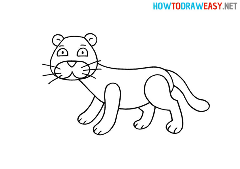 How to Draw a Jaguar for Kids How to Draw Easy
