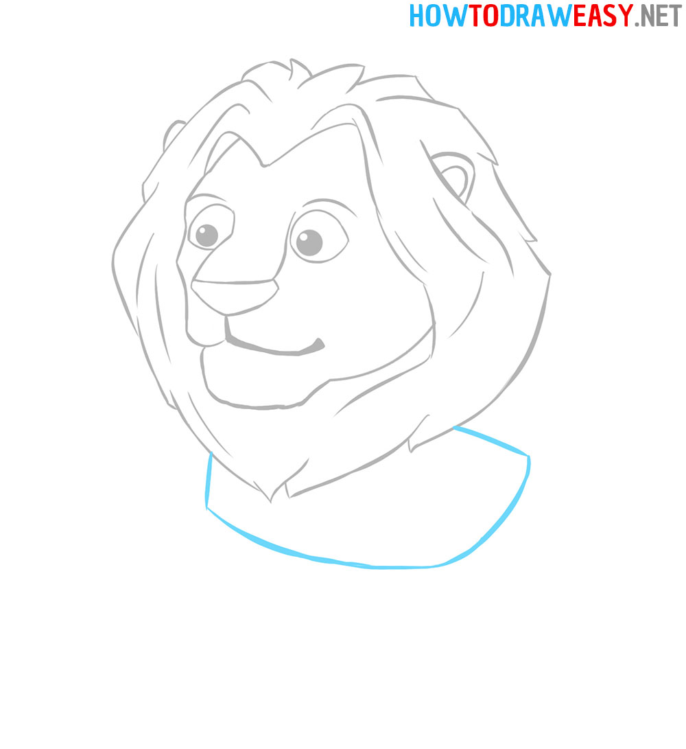 How to Draw a Lion Body
