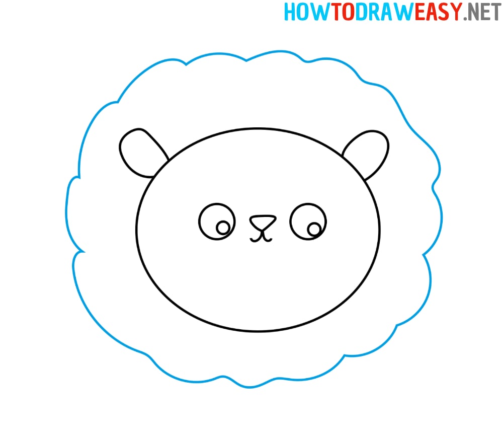 How to Draw a Lion Head