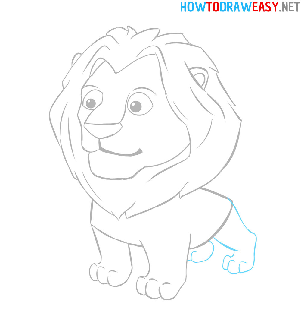 How to Draw a Lion for Kids Easy