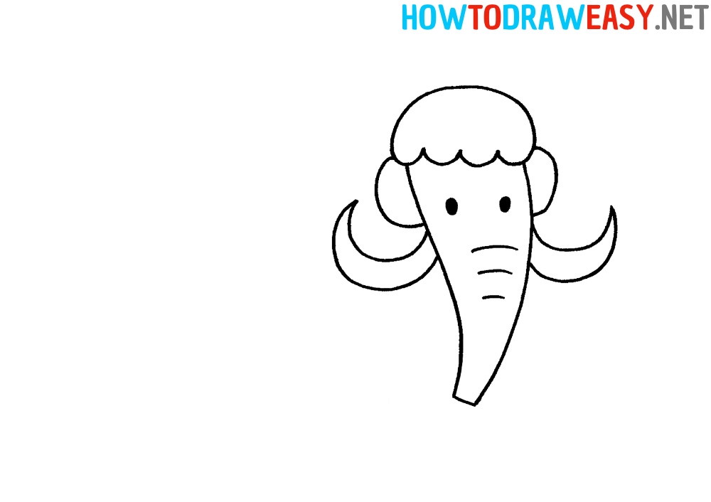 How to Draw a Mammoth Head