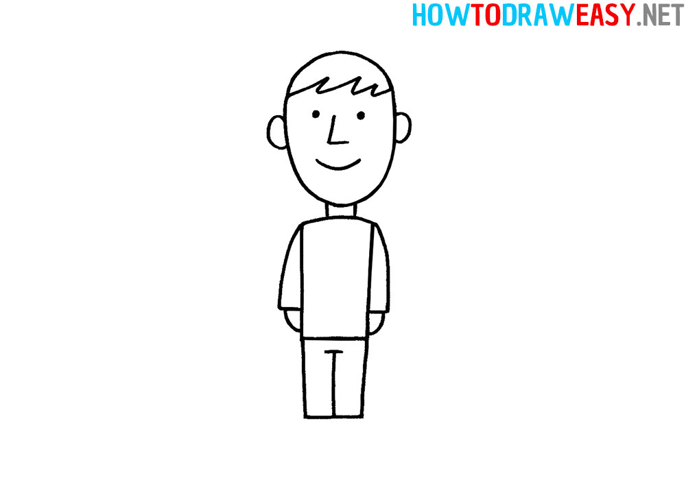 How To Draw A Person For Kids How To Draw Easy