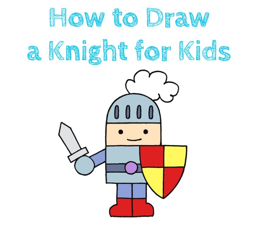 How to Draw a Knight for Kids How to Draw Easy