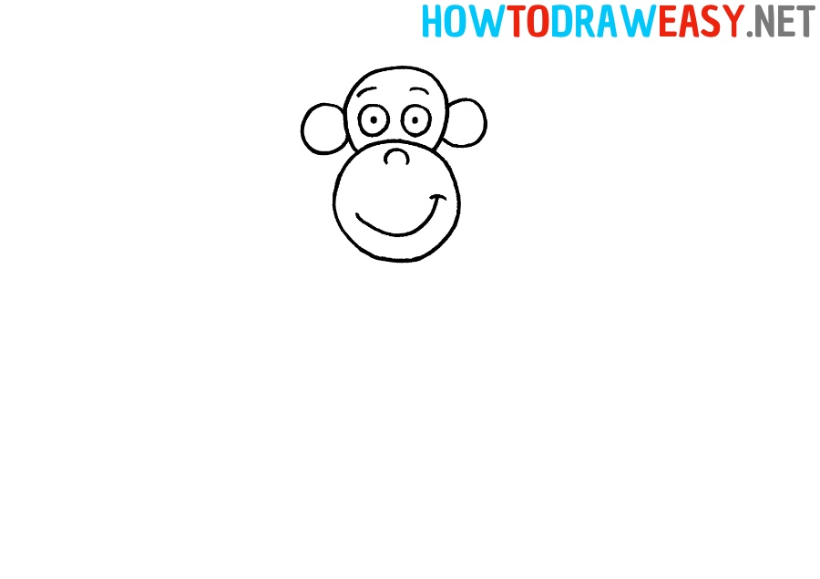 How to Draw a Monkey Head
