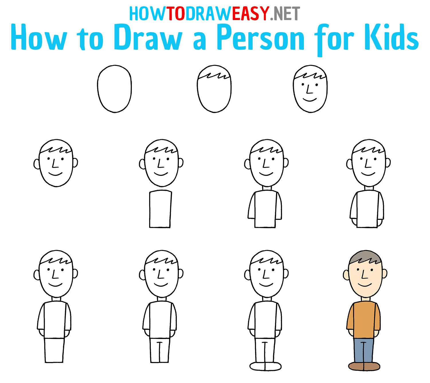 How to Draw a Person Step by Step