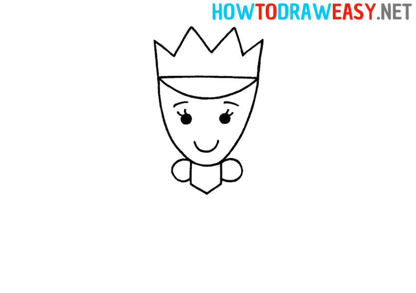How to Draw a Queen for Kids - How to Draw Easy