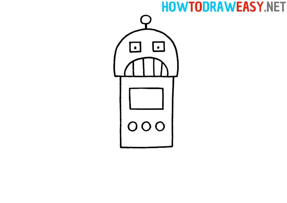 How to Draw a Robot for Kids Easy