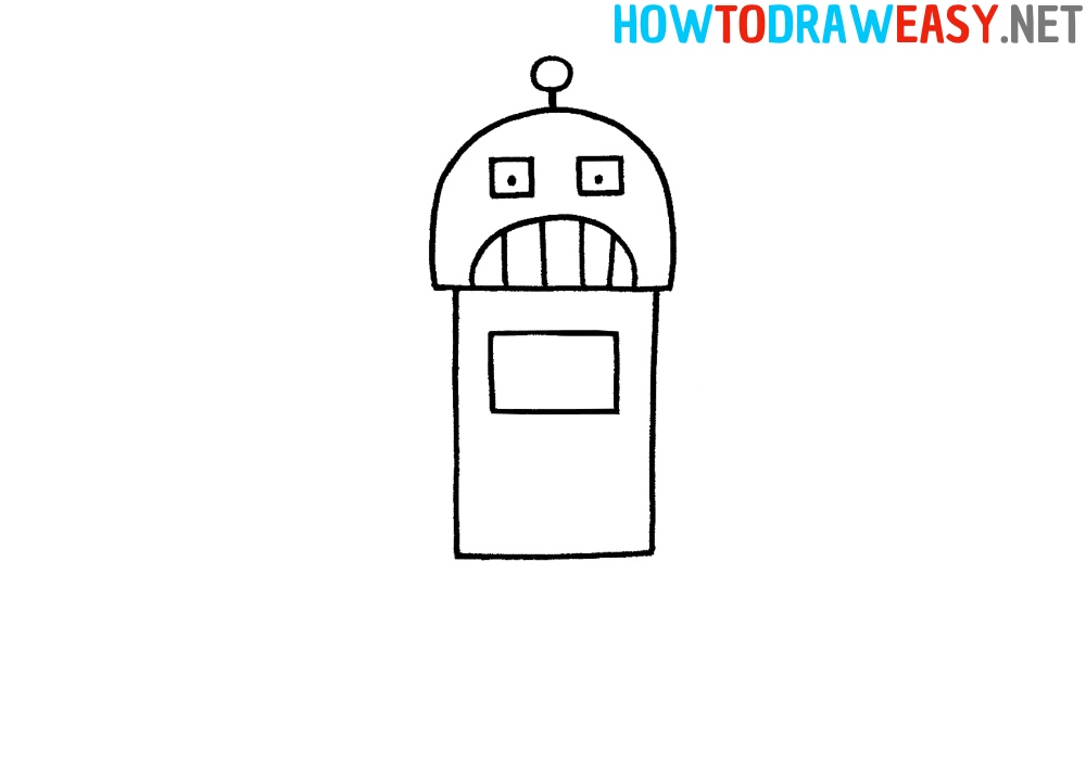 How to Draw a Robot for Kids Simple