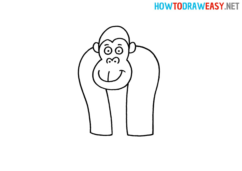 How to Draw a Simple Gorilla