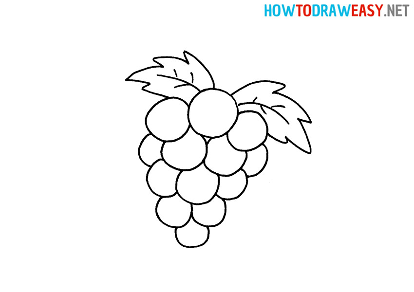 How to Draw a Simple Grapes