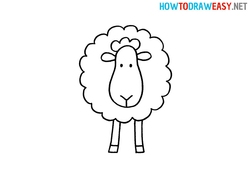 How to Draw a Simple Sheep