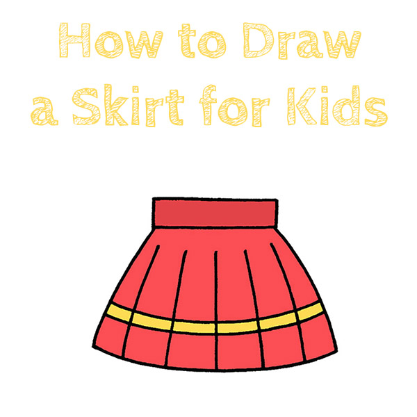 How to Draw a Skirt for Kids