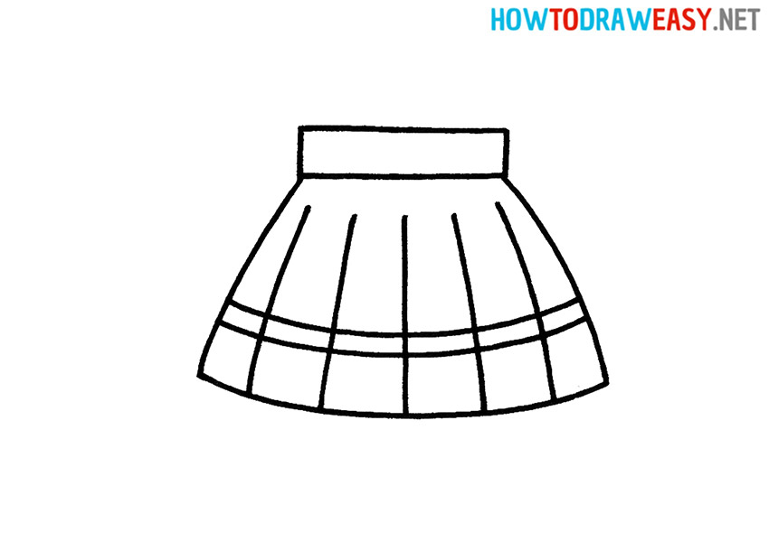 How to Draw a Skirt Simple