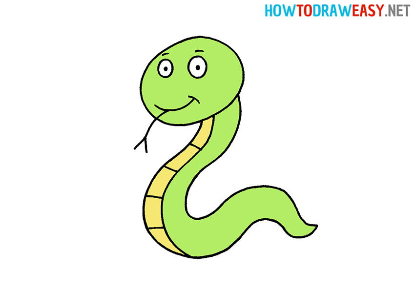 How to Draw a Snake Easy