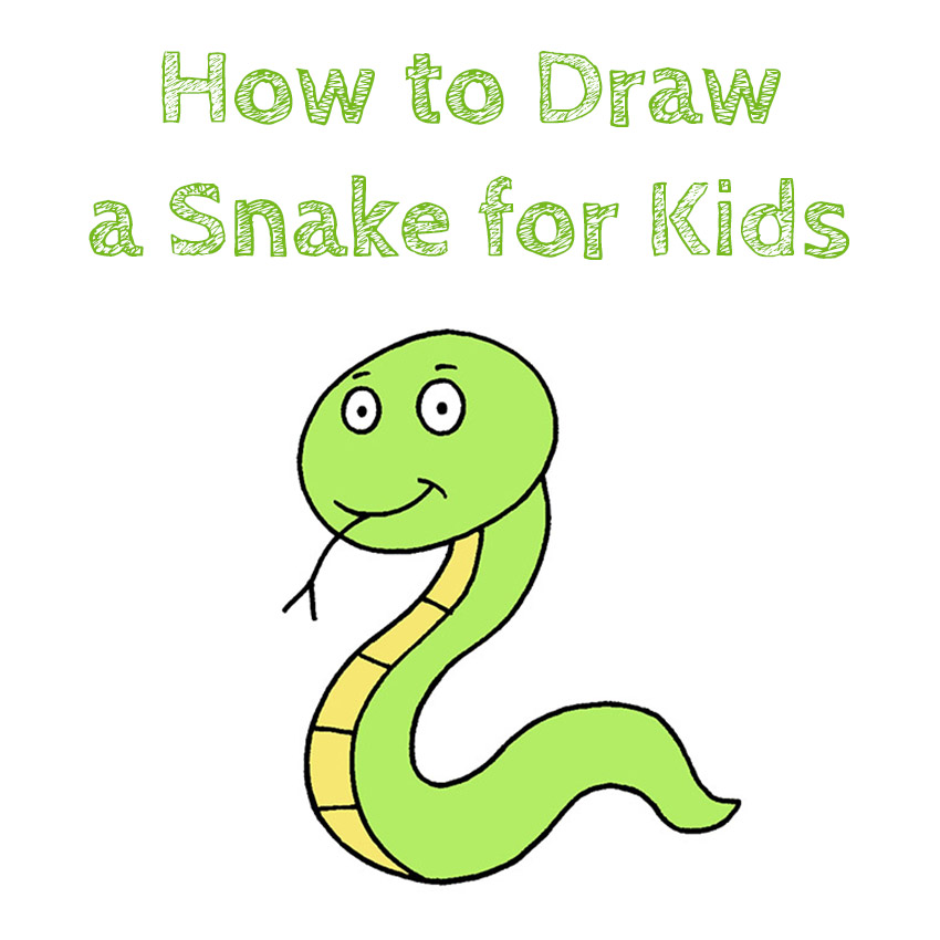 Snake Drawing For Kid at ganesmeraldablog Blog