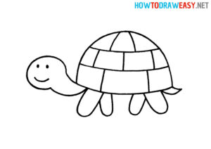 How to Draw a Turtle for Kids - How to Draw Easy