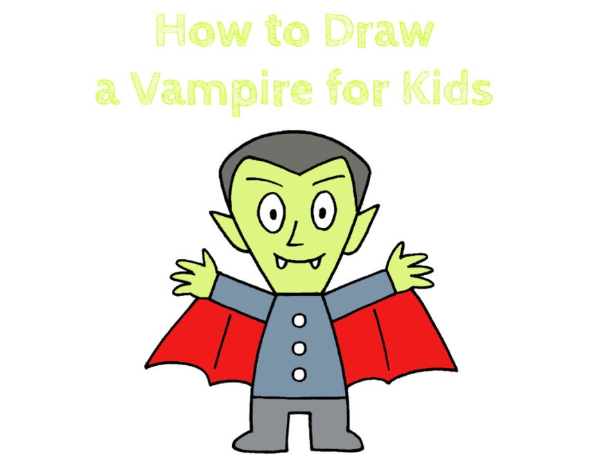 How to Draw a Vampire for Kids How to Draw Easy