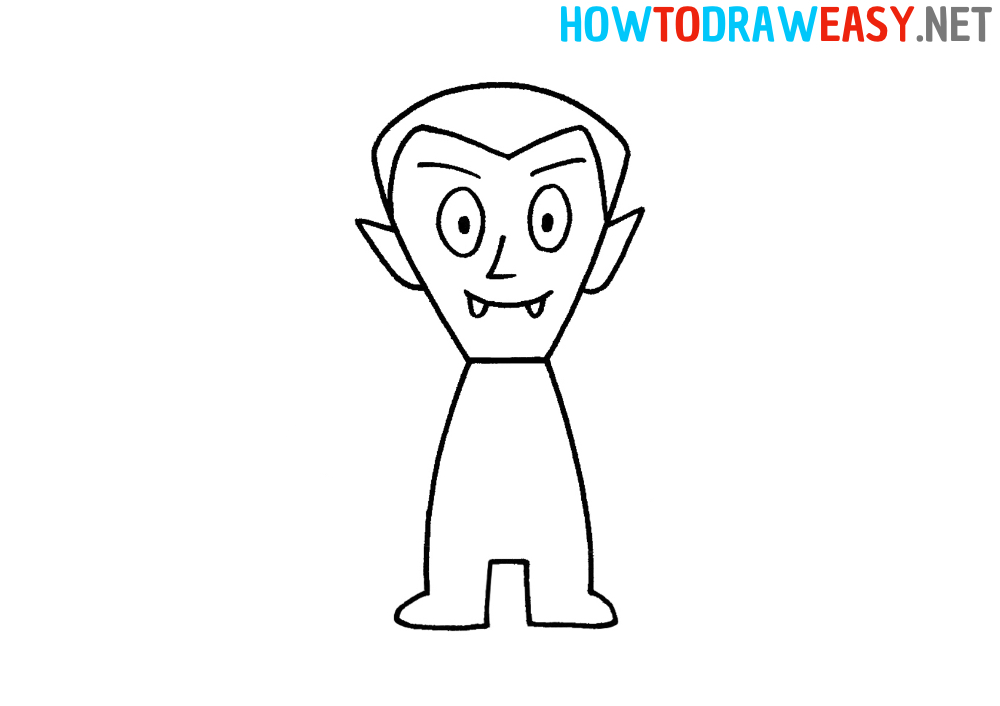 How to Draw a Vampire for Kindergarten