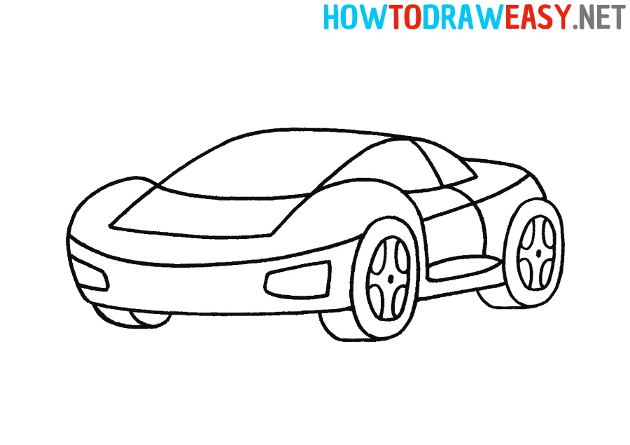 How to Draw an Easy Ferrari