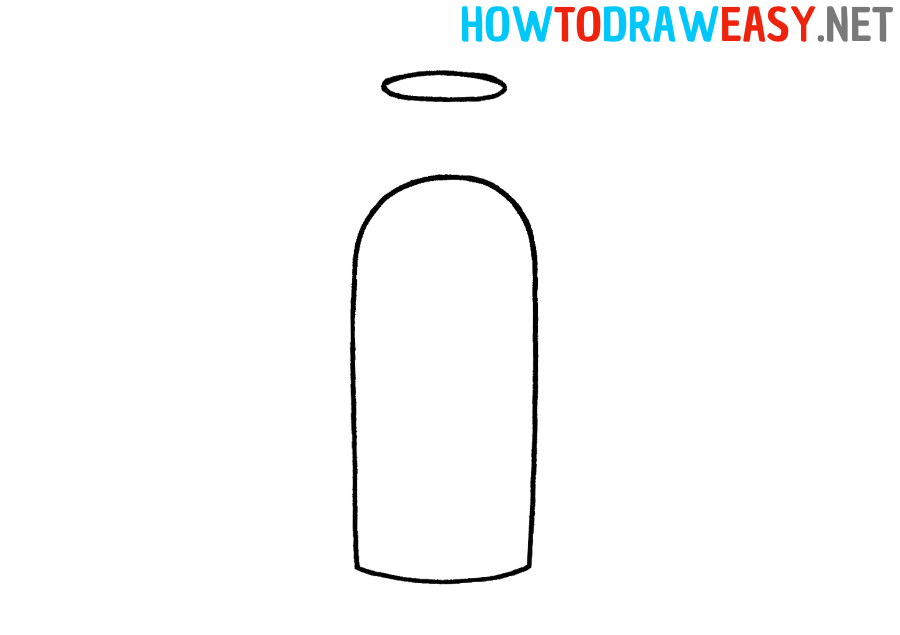 How to Draw an Easy Glass Bottle