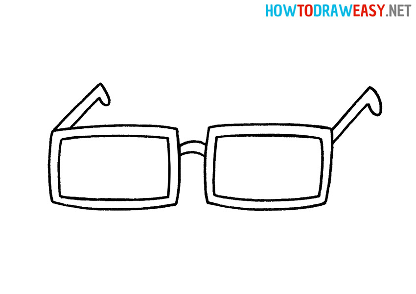 How to Draw an Easy Glasses
