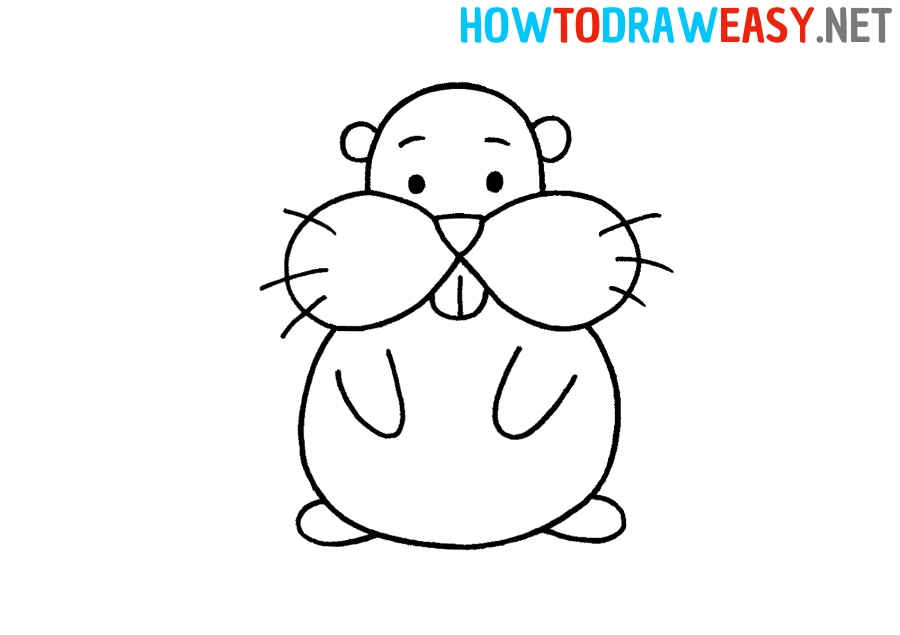 How to Draw an Easy Hamster