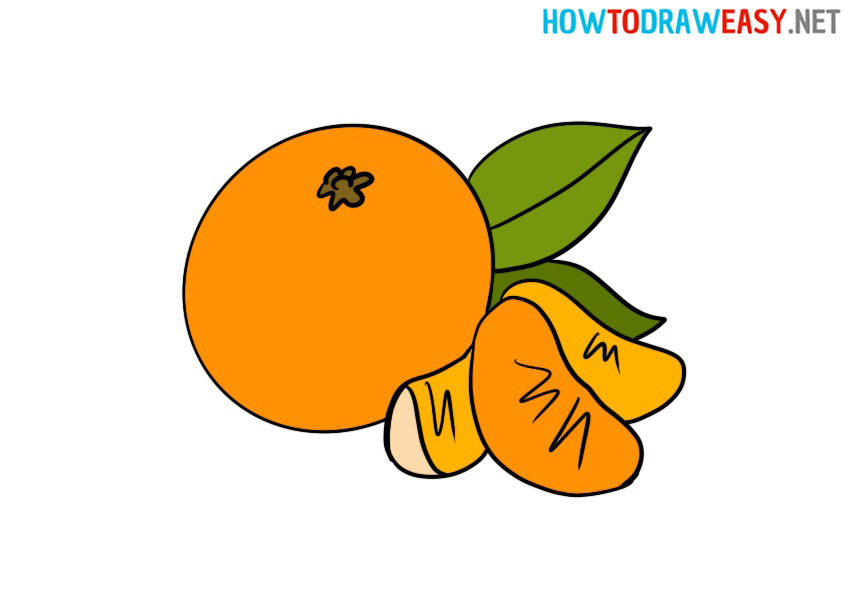 How to Draw an Easy Mandarin