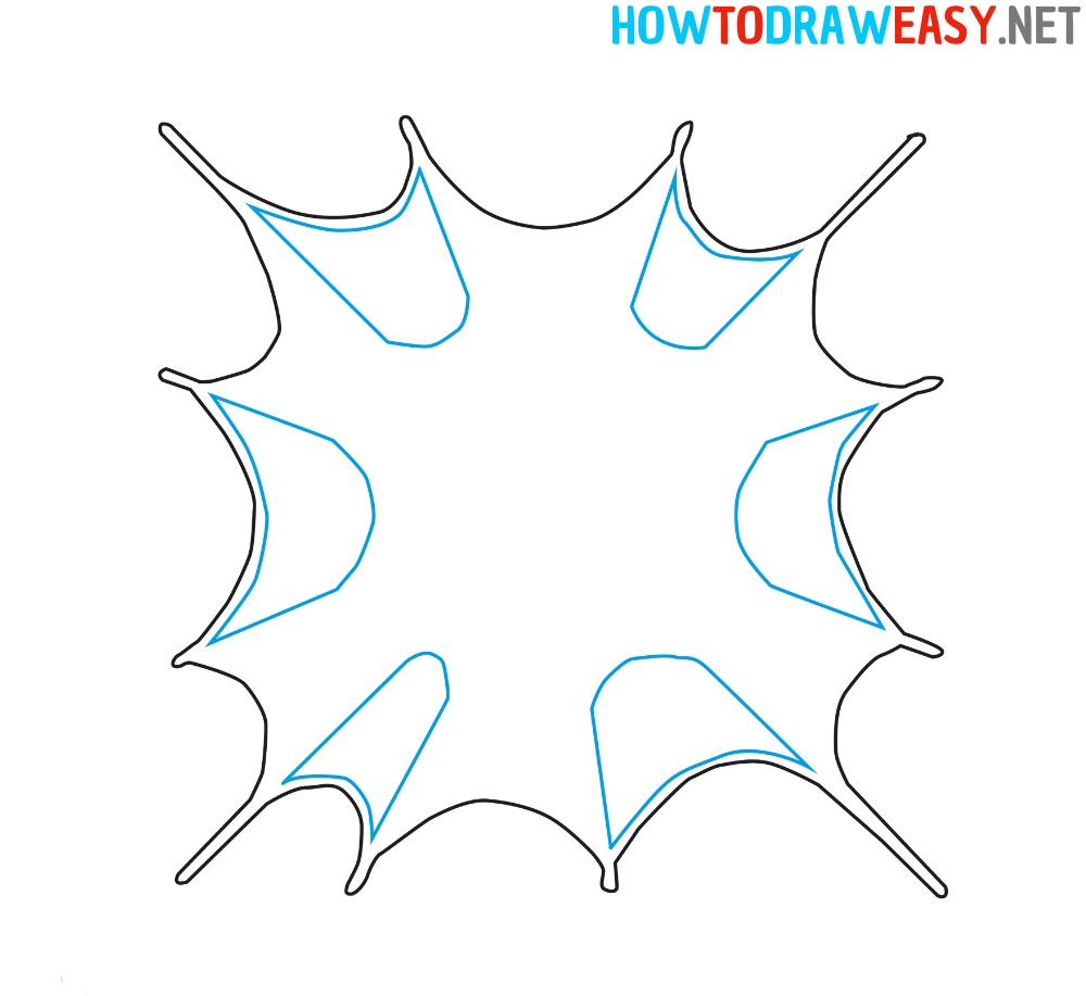 How to Draw an Easy Spider Web