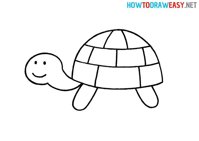 How to Draw an Easy Turtle