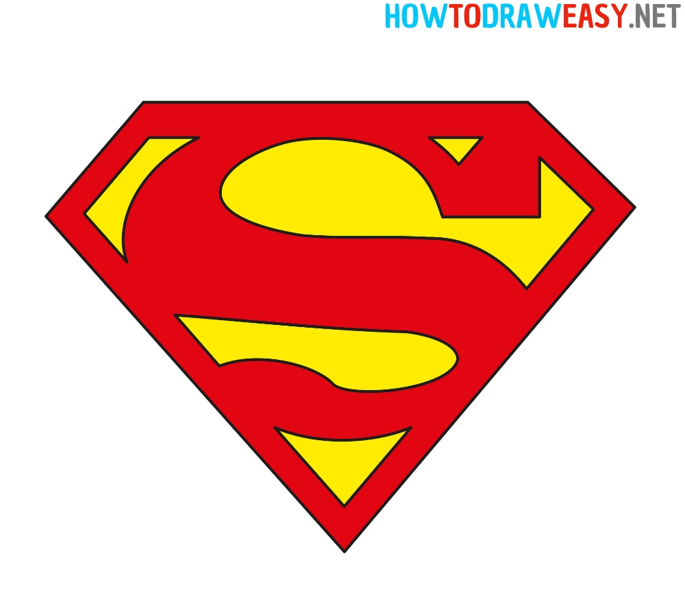 How to draw Superman Logo