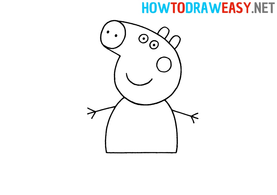 Peppa Pig Easy Drawing