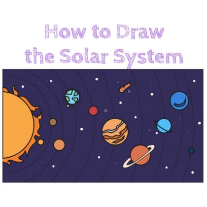 Solar System Step by Step Drawing