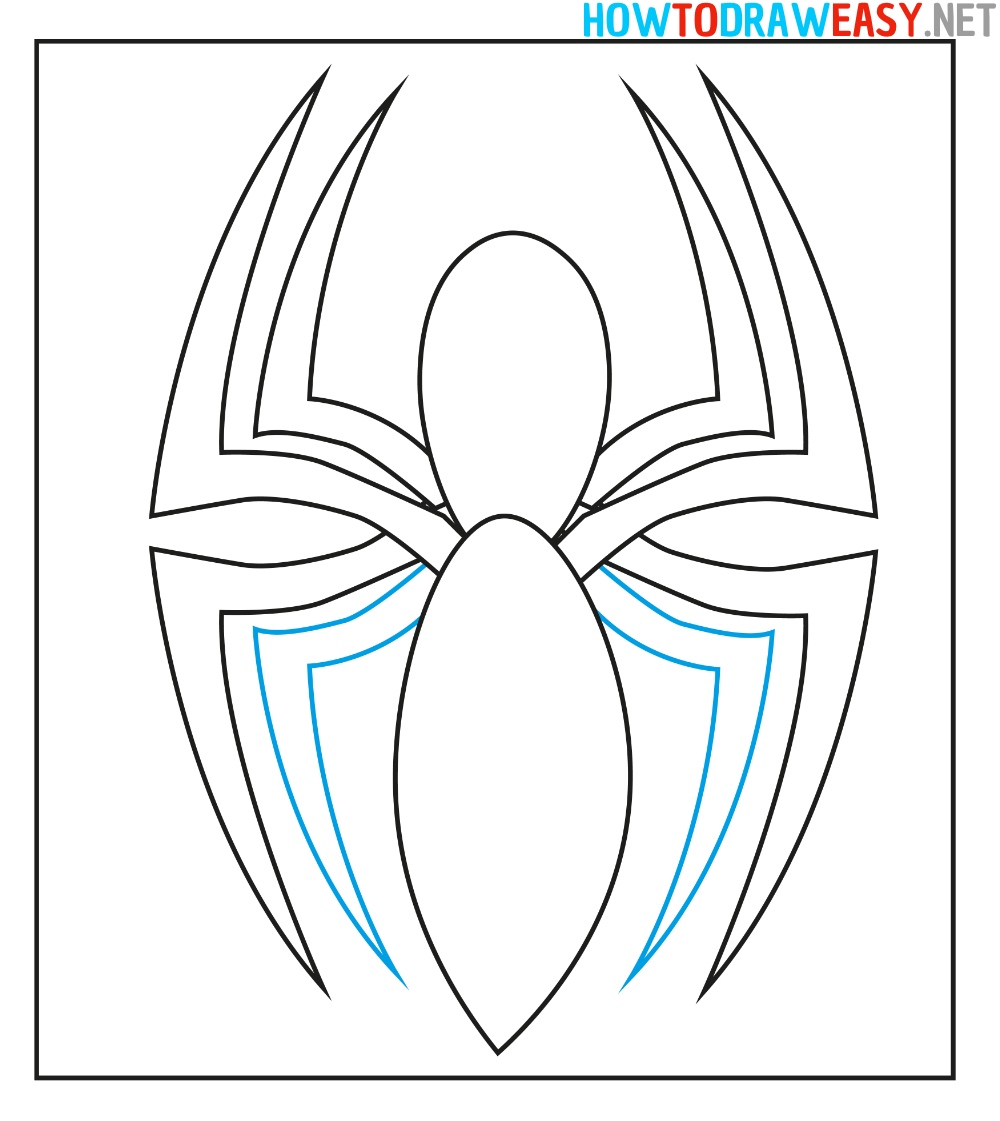 Spiderman logo Drawing