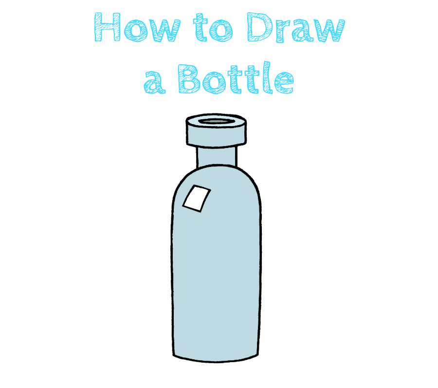 Step by Step Glass Bottle Drawing