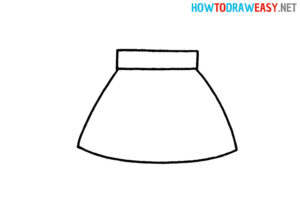 How To Draw A Skirt For Kids - How To Draw Easy