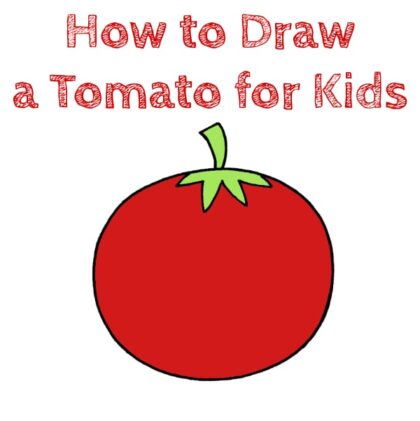 Tomato Easy Step by Step Drawing