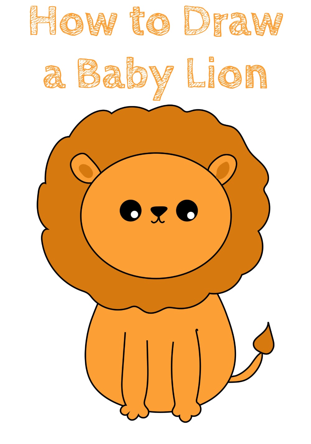 How To Draw A Baby Lion How To Draw Easy