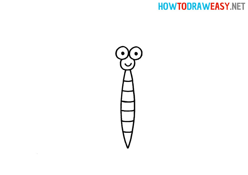 how to draw a cartoon dragonfly