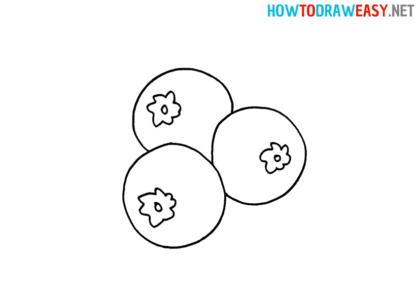 Blueberries How to Draw