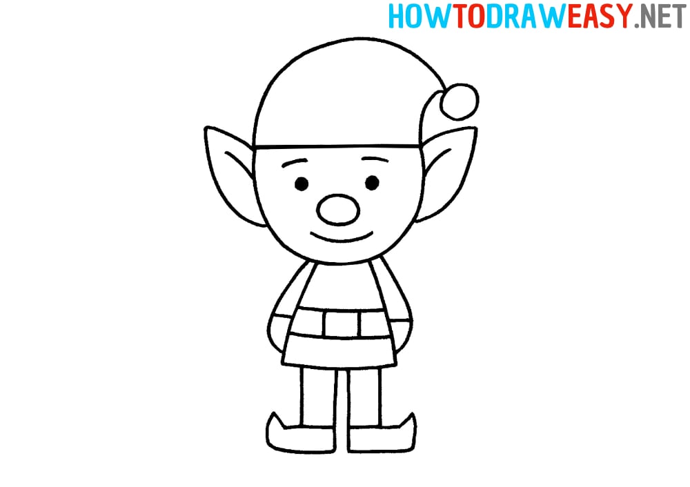 Elf Step by Step Drawing