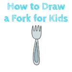 How to Draw a Fork for Kids
