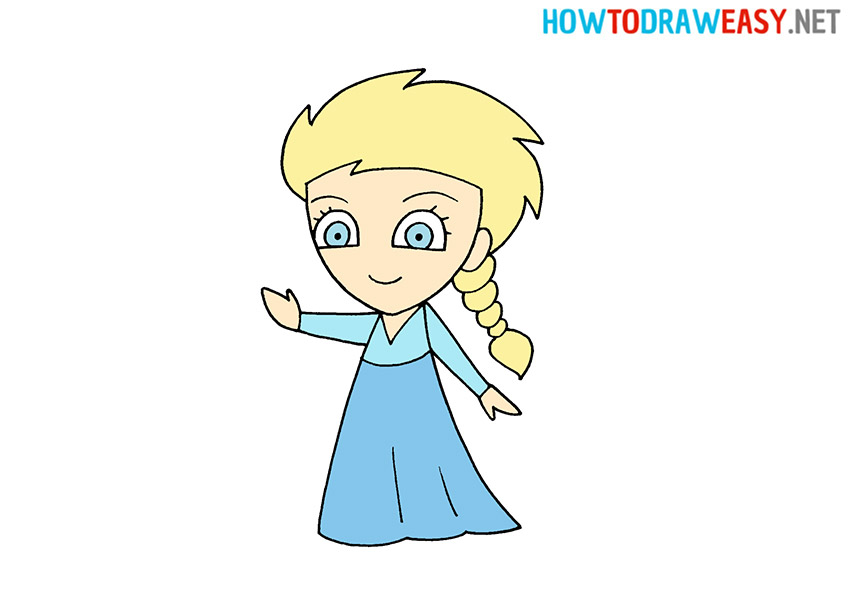 How to Draw Elsa from Frozen