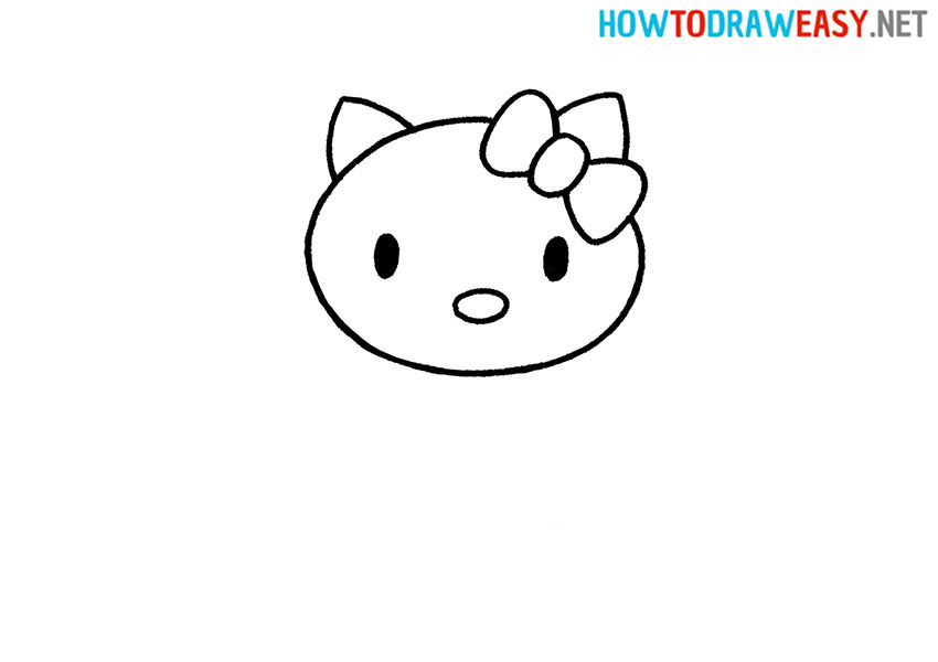 How to Draw Hello Kitty Face
