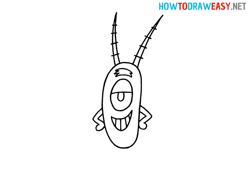 How to Draw Plankton from Sponge Bob