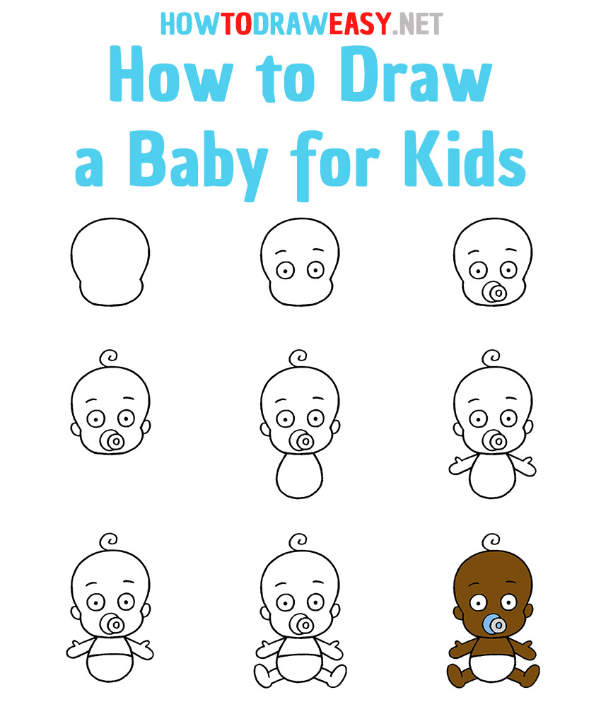 How to Draw a Baby Step by Step