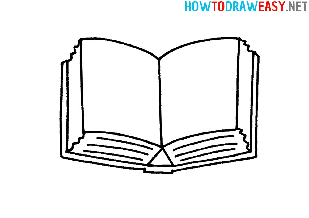 How to Draw a Book Simple