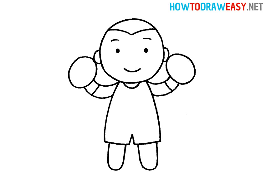 How to Draw a Cartoon Boxer